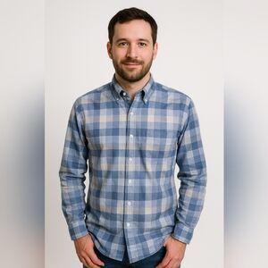 Tommy Hilfiger Blue Plaid Men's Shirt